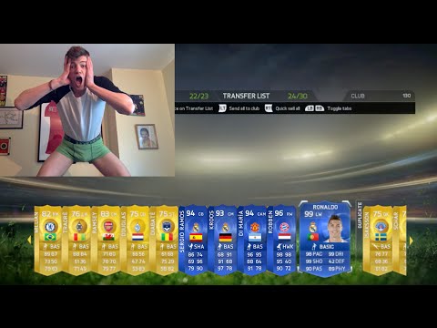 FIFA 15 - OMG 99 TOTY RONALDO IN A PACK - BEST FIFA 15 TOTY PACK OPENING IN HISTORY
