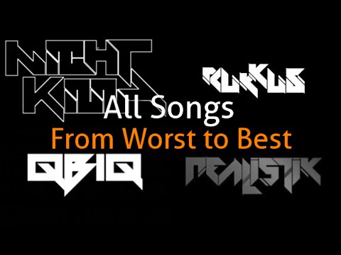 All Rukkus [Realistik, NIGHTkilla, qBiQ] Songs Ranked from Worst to Best (135 Songs)