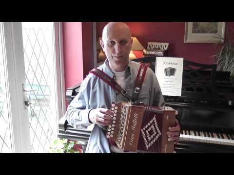 Very easy lessons for the melodeon - Lesson 3 - The D major scale