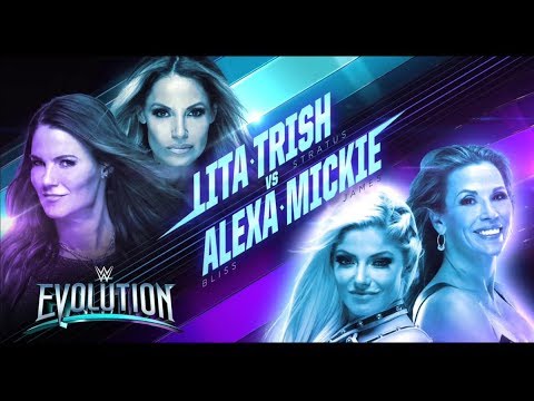 WWE Evolution 2018 Lita & Trish Stratus vs Alexa Bliss & Mickie James 2K19 Simulation