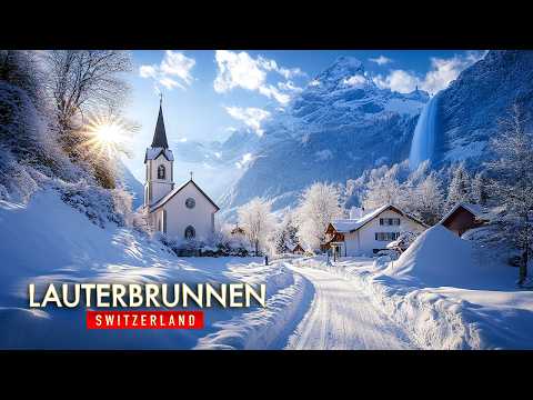 Lauterbrunnen - The Most Winter FAIRYTALE Village of Switzerland