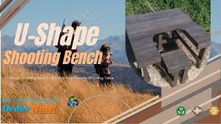 ♻️Lock. Load. Relax. 🎯 U-Shape Shooting Bench Built for Accuracy! | GreenFurniture