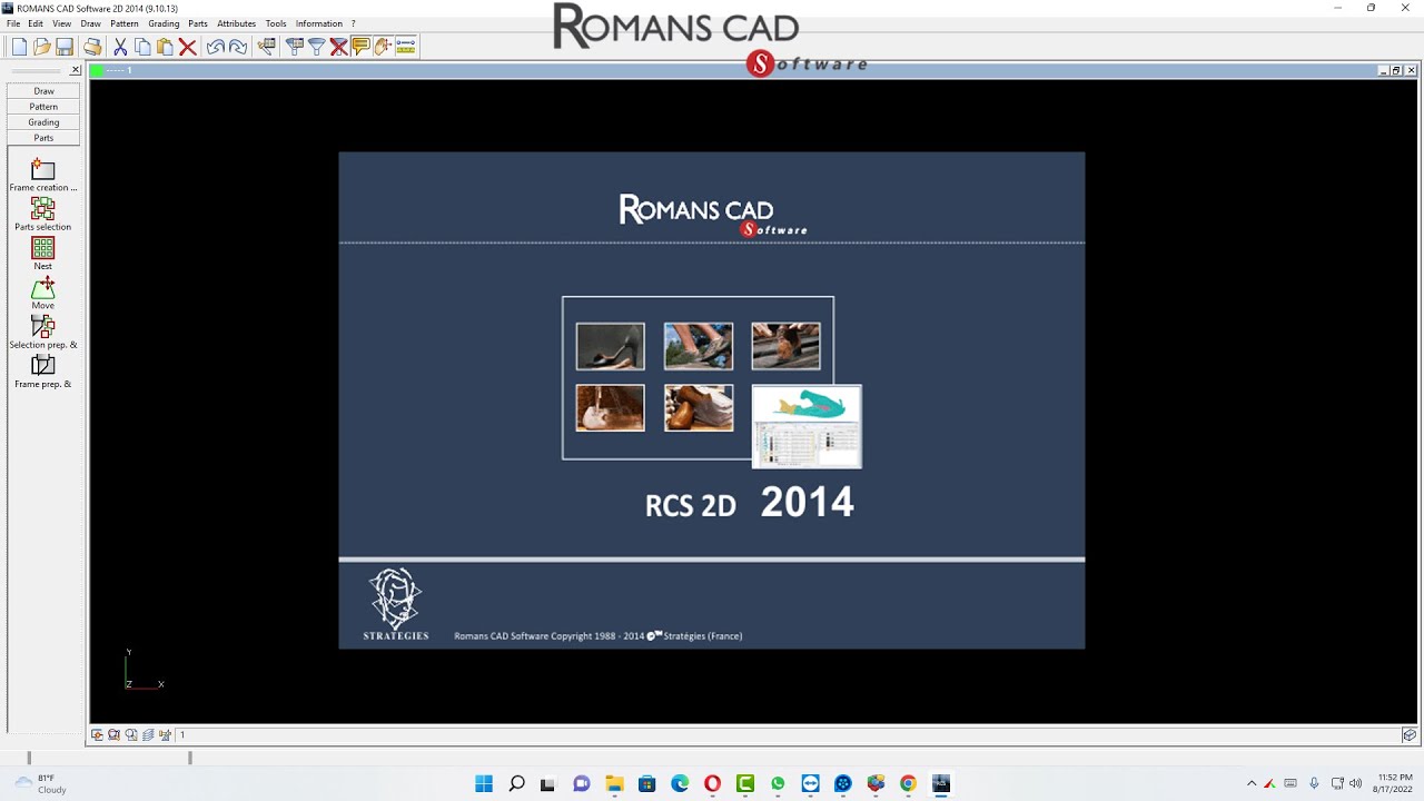 Romans CAD V9.10 Running On windows 11 x64bit | Multi Language | Full Version | Shoe Design Software