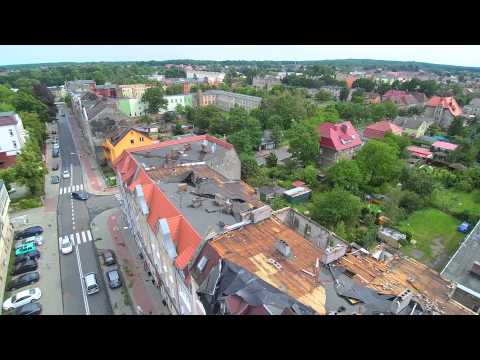 #ŻARDRONE 3, Żary, Górnośląska po nawałnicy przegląd sytuacji dachów z "lotu drona"