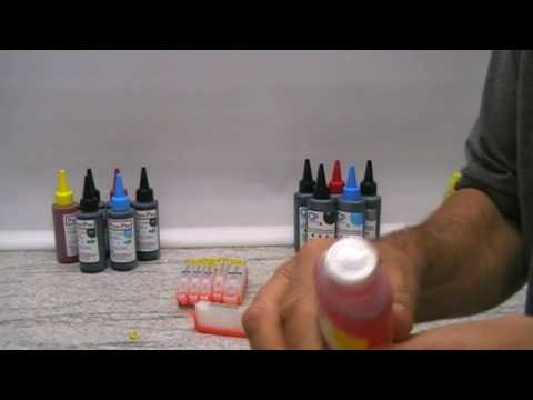 Video thumbnail: Filling PGI-570-CLI- 571 Refillable cartridges For Can on Printer Models