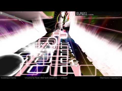 Audiosurf 2: Twisted Mono/Rainbow Headache - Vicetone feat. Barack Obama: Hope