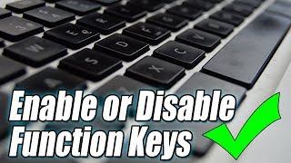How To Enable & Disable FN Key On Laptop | Enable or Disable Function Keys