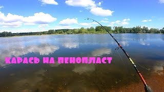 Удочка для ловли карася на пенопласт