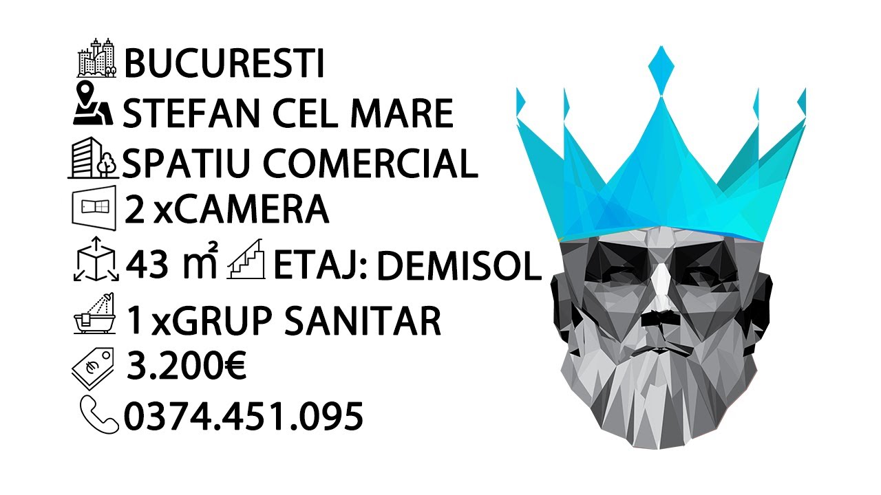 Tur video Stefan cel Mare - Obor | Spatiu Comercial | Trifazic | 2 Intrari | Vad
