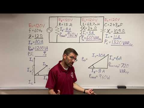 Parallel RLC Power & Angle Theta
