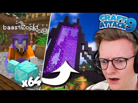 XXL Obsidian Brücken PRANK! 64 DIA Blöcke! - CraftAttack 9! #98