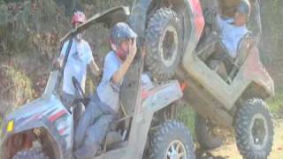 preview picture of video 'Hatfield McCoy - 2008 RZR S, Rhino, GoPro, Crash'