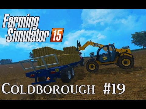 Let's Play Farming Simulator 15: A Very British Farm Episode 19 - JCB Bale Loading