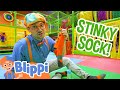 Learning Your Five Senses With Blippi Indoor PLAYGROUND Fun Educational Videos For Kids