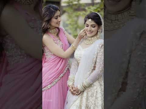 bride with sister photoshoot ideas #weddingattire #outfit #wedding #bridephotography #bridesmaids