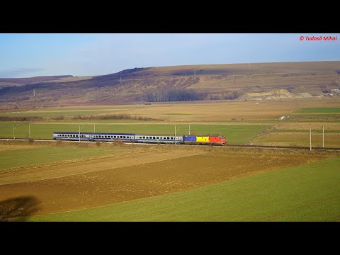[4K] CFR Calatori passenger trains between Lespezi and Probota [January, 2021]