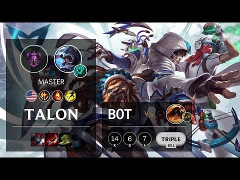 Talon Bot vs Sivir - NA Master Patch 10.12