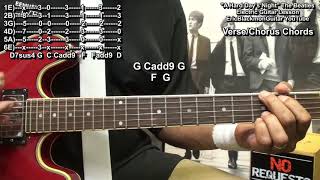 A HARD DAY'S NIGHT The Beatles Guitar Tutorial - Complete Lesson - Chords/Solo @EricBlackmonGuitar
