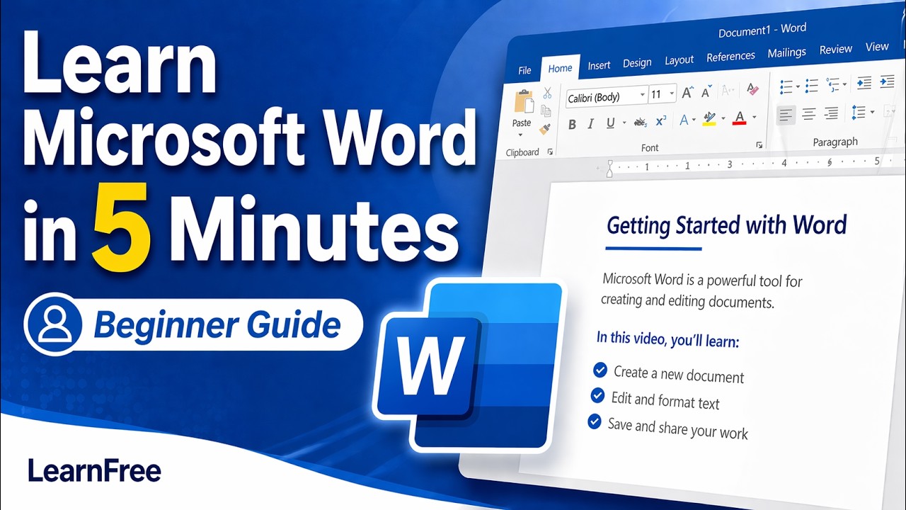 Learn Microsoft Word in 5 Minutes: Beginner Guide