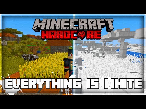 Aspi - Hardcore Minecraft but EVERYTHING IS WHITE