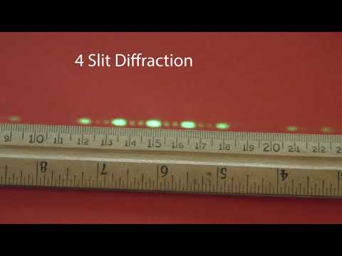 Multiple Slit Diffraction, 6D20.10a