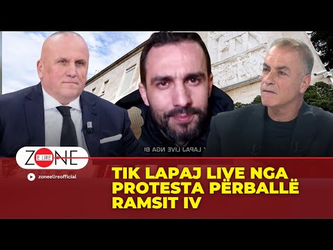 Adriatik Lapaj | LIVE nga protesta përballë Ramsit IV | Zonë e Lirë