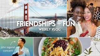 Why Are Adult Friendships So Hard | make food with me, 2nd engagement party, SF, John Legend Concert