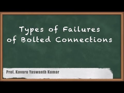 Types of Failures of Bolted Connections - Bolted connections - GATE Steel Structures