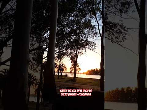Amanecer en el lago de Salto Grande, Concordia #lago #amanecer
