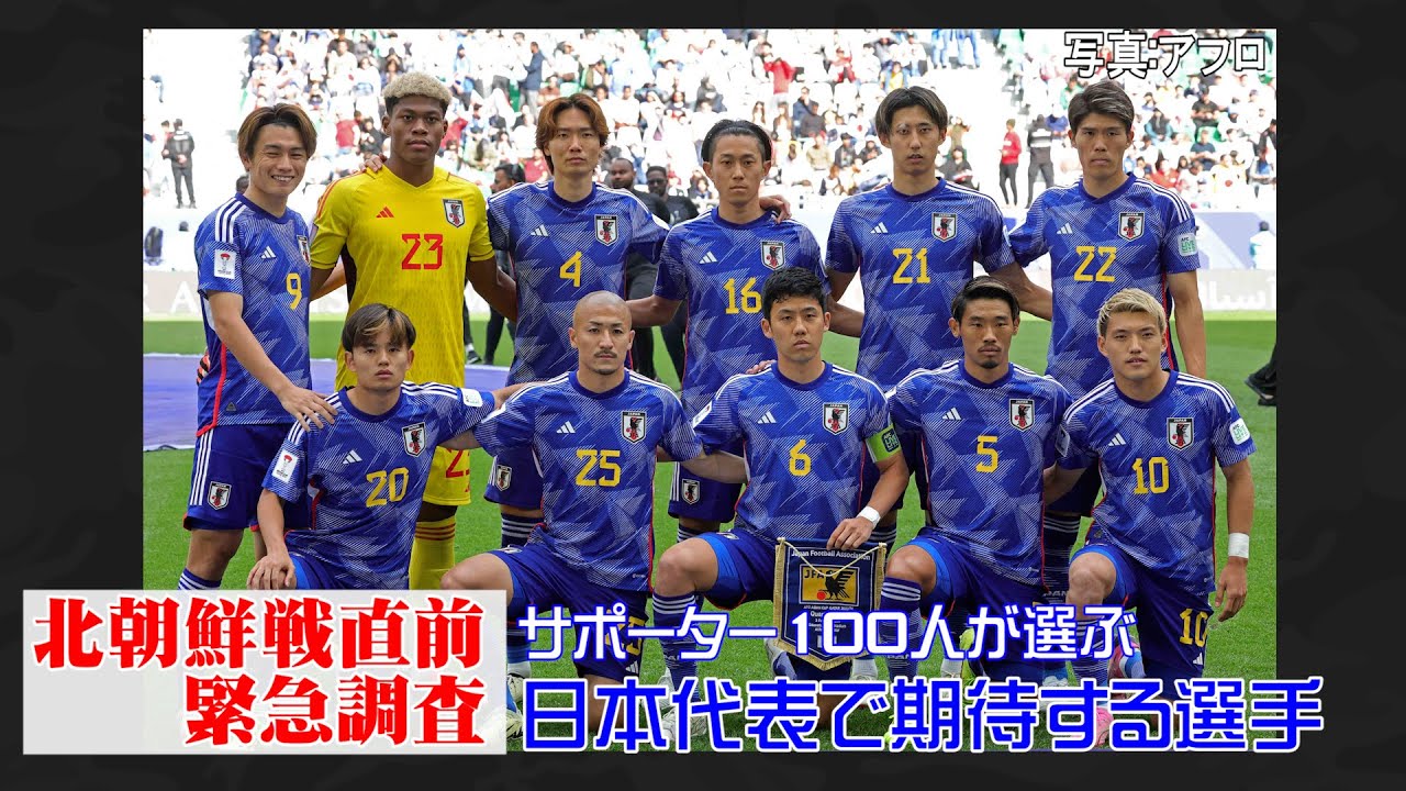 【サッカー日本代表】サポーターが選ぶ期待の選手～北朝鮮戦直前緊急調査～