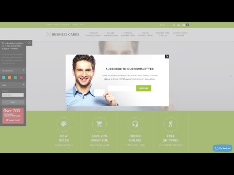 Business Cards Store PrestaShop Theme by WT Website Template - 54688