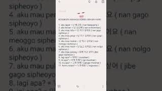 Download lagu Kosakata bahasa korea sehari-hari) mp3 Download lagu Kosakata bahasa korea sehari-hari) mp3