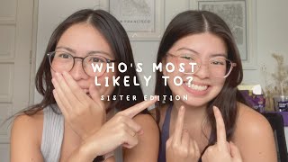 who's most likely to | bella & sofia manzano (sister edition)