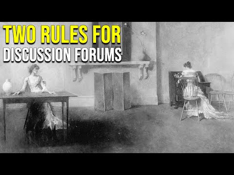 Discussion Forum Guidelines
