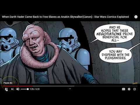When Darth Vader Came Back to Free Slaves as Anakin SkywalkerCanon   Star Wars Comics Explained
