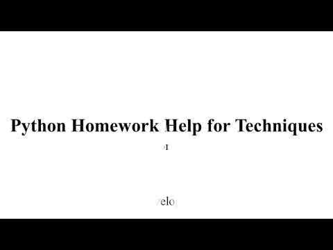 Python Homework Help Python Homework Help Project Python Homework Code Help