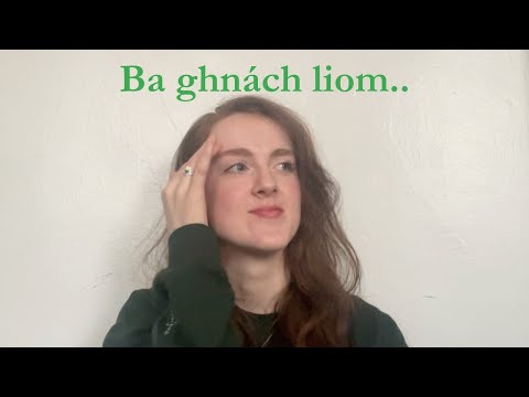 How to say you "USED TO" do something in IRISH - GAEILGE
