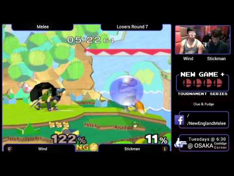 New Game Plus III - Stickman (Marth) vs Wind (Fox) - SSBM LR7