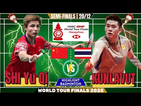 🔥 SUPER CLASSIC 🔥 SHI Yu Qi vs Vitidsarn KUNLAVUT (THA) | Semi Finals World Tour Finals 2025