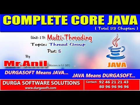 Core Java Multi Threading Thread Group Part 5