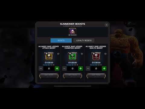 MCOC 6* rank 2 falcon vs thing boss last war of the season