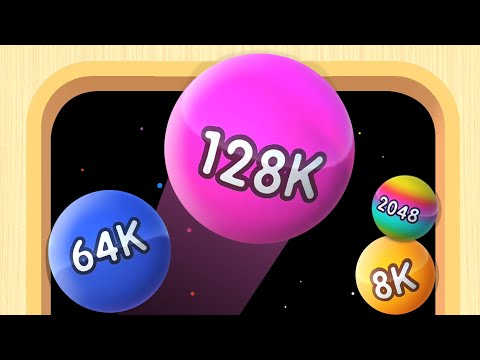 2048 Balls 3D - Unlock 64K 128K Balls | 2048 Merges Android Gameplay World Record