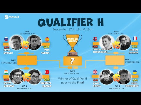 GM Kirill Shevchenko (UKR) VS GM David Howell (ENG)  | Banter Series | Qualifier H | Day 1