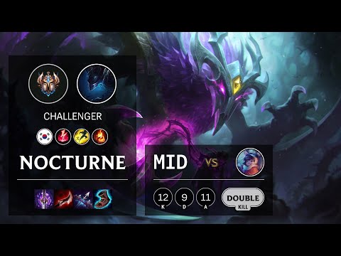 Nocturne Mid vs Nunu & Willump - KR Challenger Patch 10.16