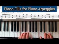 Piano Fills Piano Arpeggios Piano Tutorial For Beginners