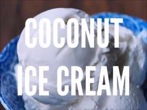 Homemade Coconut Ice Cream - 4 Ingredients!