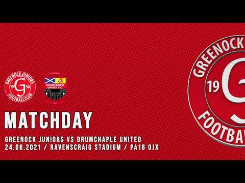 LIVE: Greenock Juniors 0-3 Drumchapel United -  Pre Season - 24/06/21