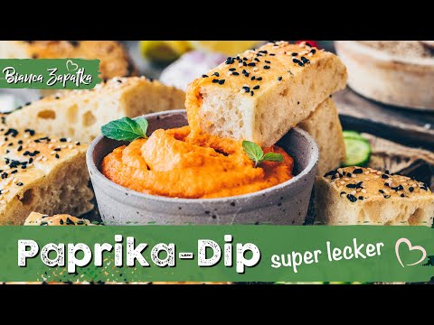 Paprika-Cashew-Aufstrich - Veganer Dip, Brotaufstrich - Das Beste Rezept zum Selber machen!