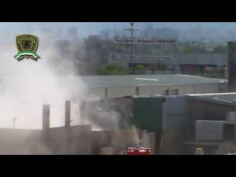 استهداف كتيبة شهداء حرستا بقذائف الهاون مواقع قوات النظام في مدينة حرستا في ريف دمشق