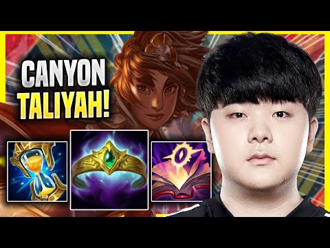 CANYON IS A GOD WITH TALIYAH! - DK Canyon Plays Taliyah JUNGLE vs Lee Sin! | Preseason 2022